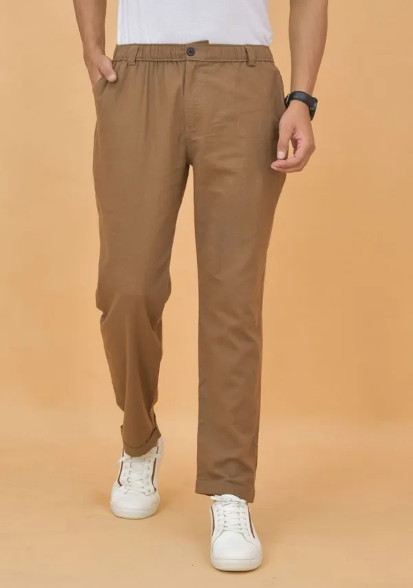 Brown_Cotton_Premium_&_Elegant_Regular_Fit_Trouser_For_Men