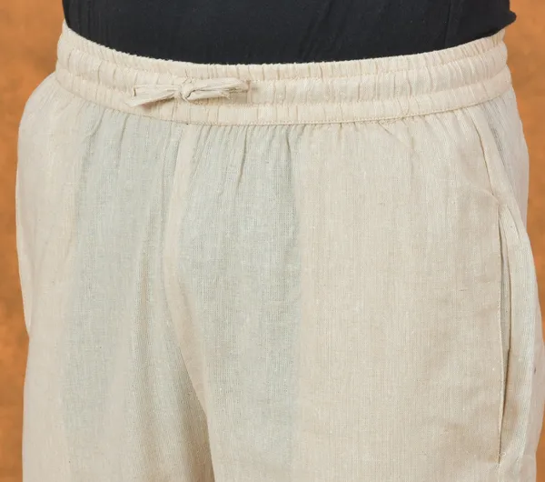 Cream_Solid_Cotton_Solid_Premium_&_Elegant_Handloom_Pant_For_Men