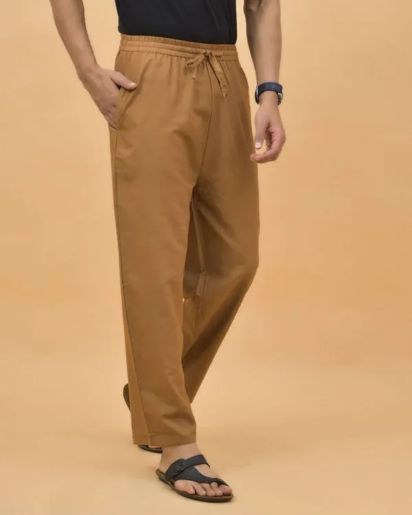 Brown_Cotton_Solid_Premium_&_Elegant_Handloom_Pant_For_Men