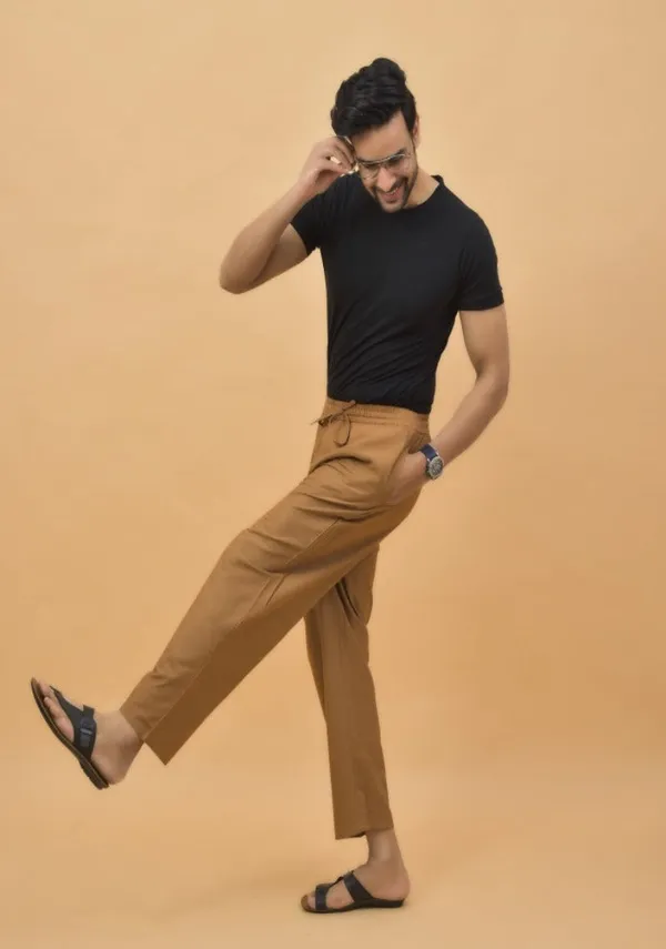 Brown_Cotton_Solid_Premium_&_Elegant_Handloom_Pant_For_Men