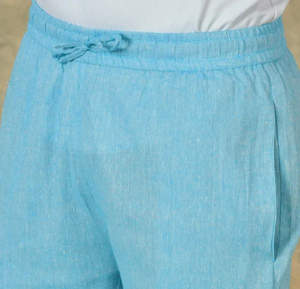 Sky_Blue_Solid_Cotton_Solid_Premium_&_Elegant_Handloom_Pant_For_Men