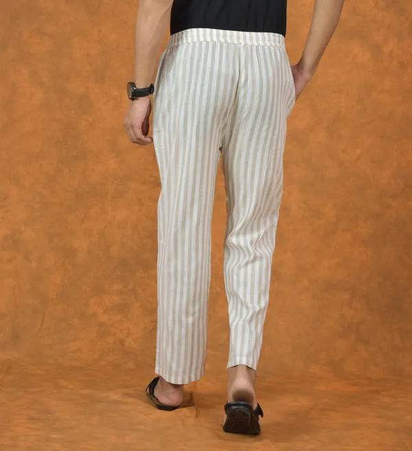 White_Cotton_Stripe_Premium_&_Elegant_Handloom_Pant_For_Men