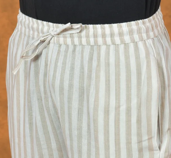 White_Cotton_Stripe_Premium_&_Elegant_Handloom_Pant_For_Men