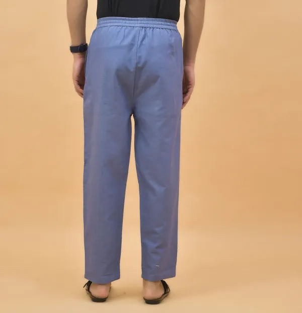 Sky_Blue_Solid_Cotton_Solid_Premium_&_Elegant_Handloom_Pant_For_Men