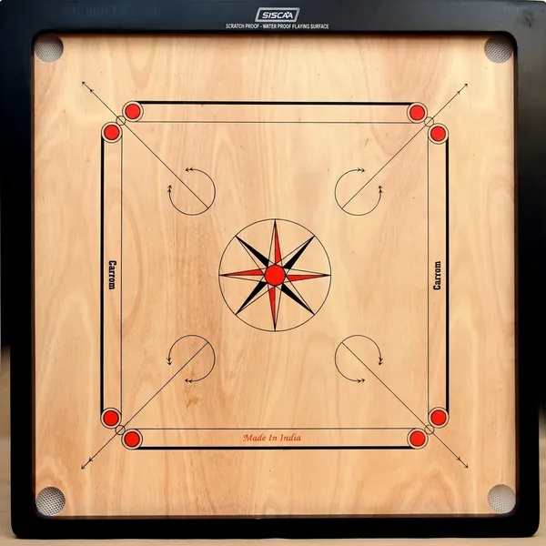 Siscaa_Wooden_Tournament_Carrom_Board_With_Coins_And_Striker_-_33_Inch