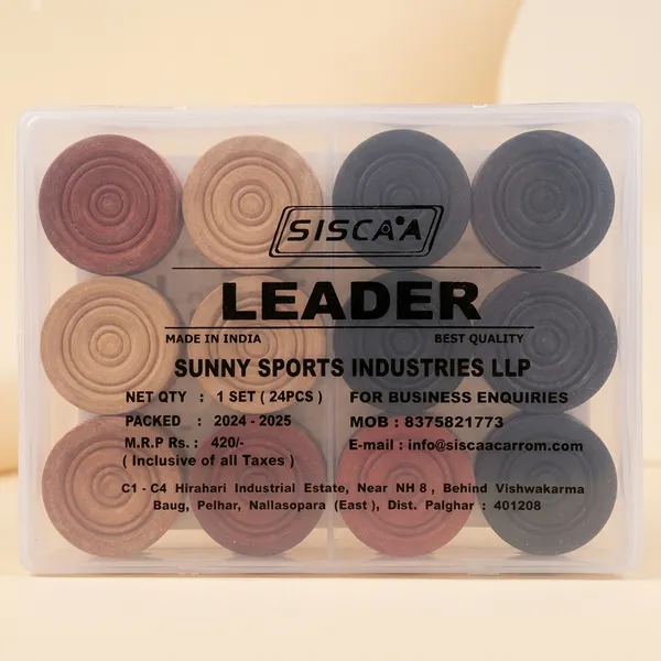 Siscaa_Leader_Carrom_Coin_Set_-_32_Mm