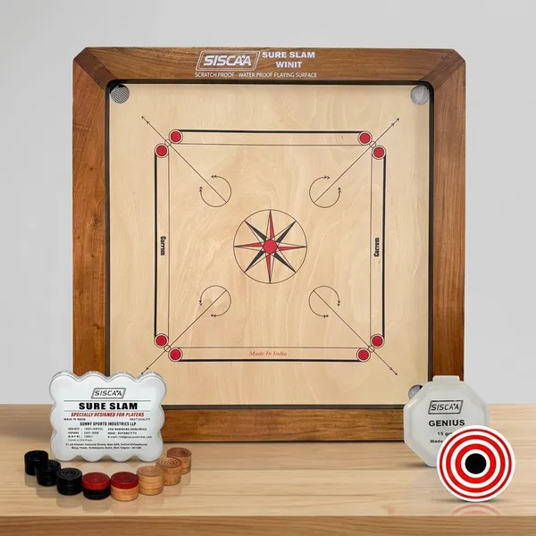 Siscaa_Winit_Sureslam_Natural_Carrom_Board_Includes_Without_Coin,_Striker,_And_Powder