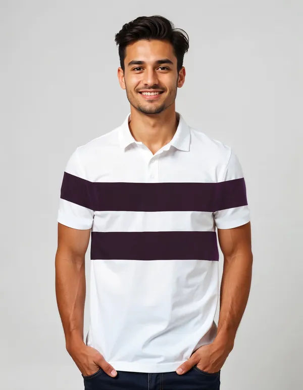 White_Pure_Cotton_Regular_Fit_T-Shirt_For_Men