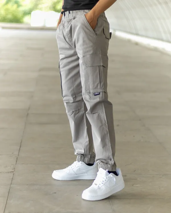Light_Grey_Cotton_Casual_Cargo_Pants_|_For_Men