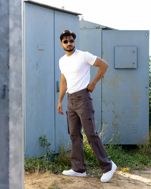Dark_Grey_Cotton_Casual_Cargo_Pants_|_For_Men