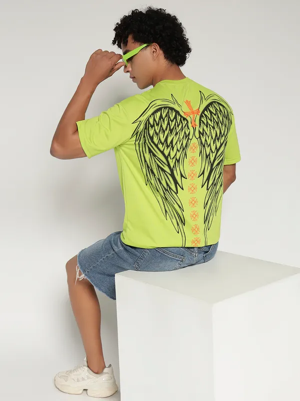 Parrot_Cotton_Lycra_Oversized_Fit_T-Shirt_For_Men