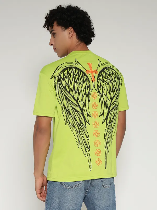 Parrot_Cotton_Lycra_Oversized_Fit_T-Shirt_For_Men