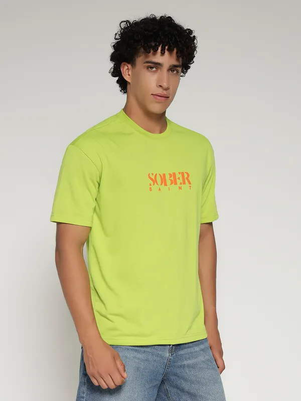 Parrot_Cotton_Lycra_Oversized_Fit_T-Shirt_For_Men