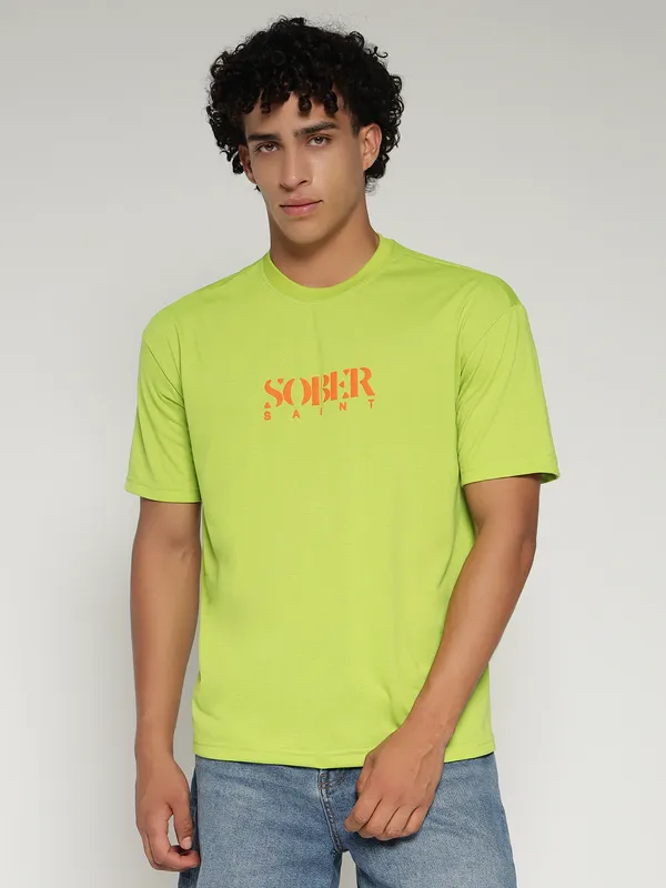 Parrot_Cotton_Lycra_Oversized_Fit_T-Shirt_For_Men