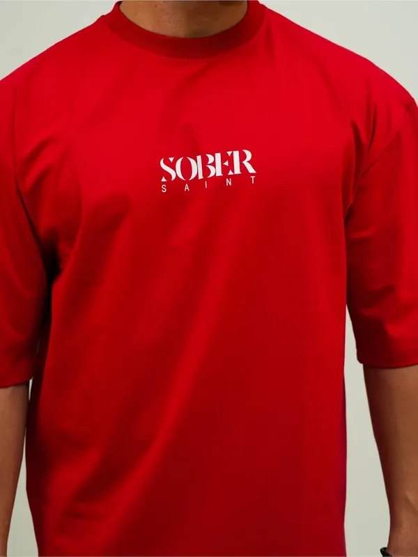 Red_Cotton_Lycra_Oversized_Fit_T-Shirt_For_Men