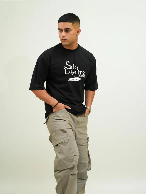 Black_100%_Cotton_Lycra_Oversized_Fit_T-Shirt_For_Men