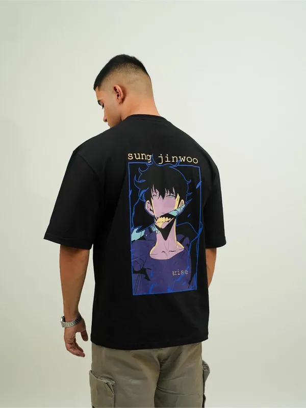 Black_100%_Cotton_Lycra_Oversized_Fit_T-Shirt_For_Men