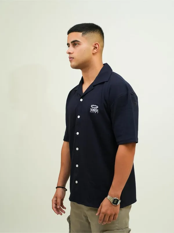 Navy_Blue_100%_Cotton_Lycra_Oversized_Fit_T-Shirt_For_Men