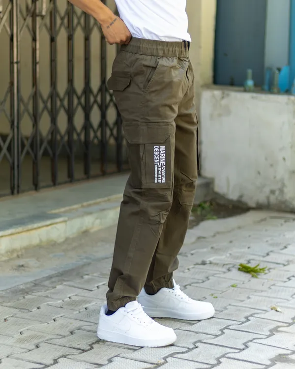 Olive_Green_Cotton_Casual_Cargo_Pants_|_For_Men
