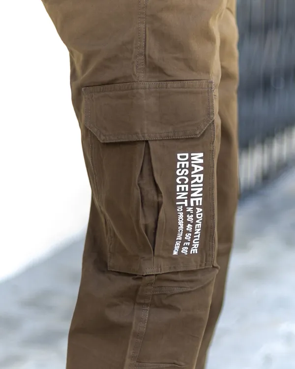 Coffee_Cotton_Casual_Cargo_Pants_|_For_Men