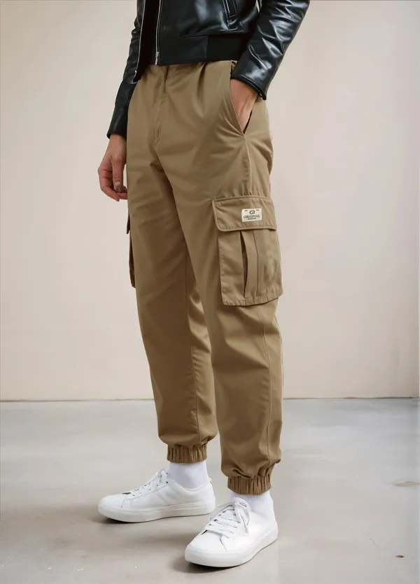 Beige_Cotton_Casual_Track_Pants_|_For_Men