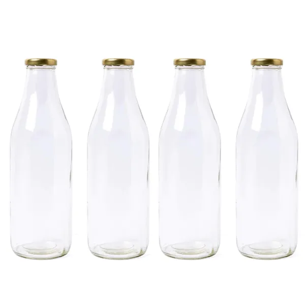 Sunshine_hygienic_leak_proof_airtight_cap_beverage_glass_bottles_suitable_for_Juice_Milk_Water_and_reusable_for_fridge_traveling_storage_drinking_clear_glass_bottles_(1000ml)_pack_of_(4)