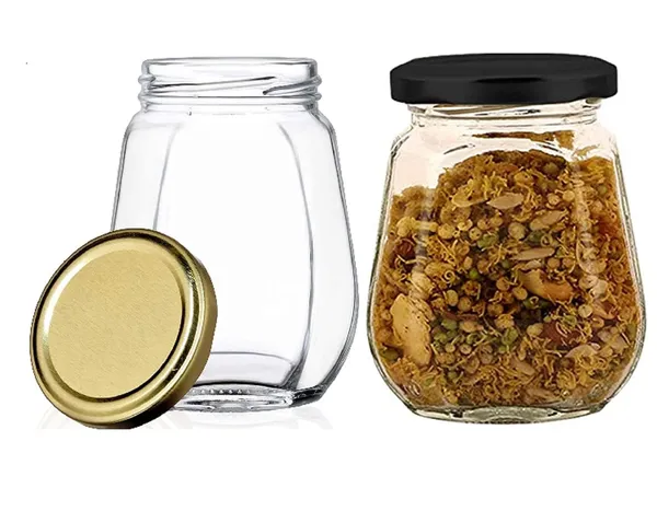 Glass_Octagonal_Jar_With_Airtight_Lid