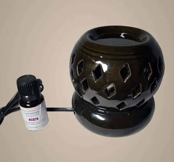 White_New_Aroma_Round_White_Double_Zero_Electric_Diffuser_With_10Ml_Aroma/Essential_Oil_For_Living_Room,_Bedroom