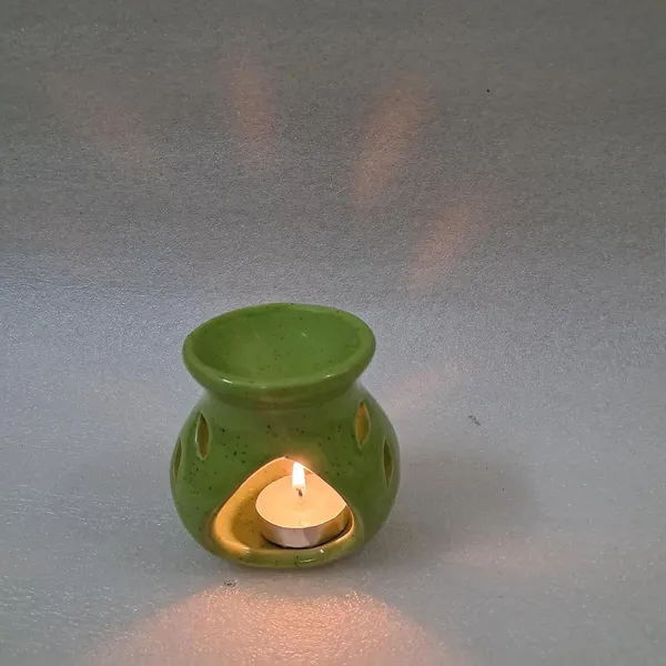 Green_Ceramic_Clay_Candle_Operated_Aroma_Burner