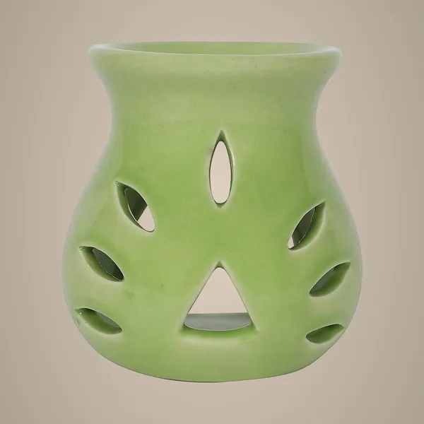 Green_Ceramic_Clay_Candle_Operated_Aroma_Burner