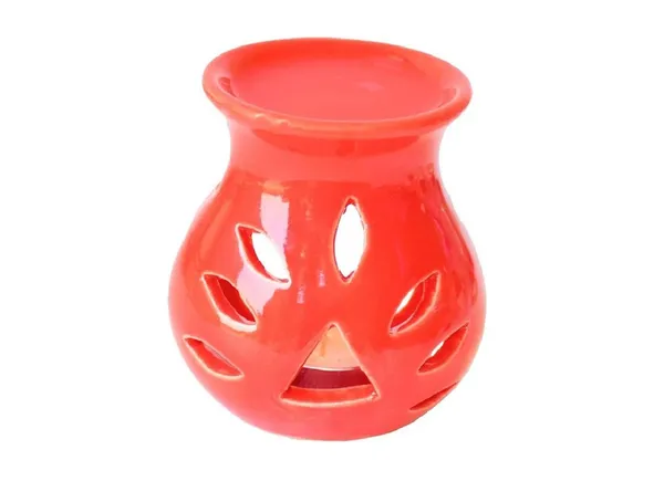 Red_Ceramic_Clay_Candle_Operated_Aroma_Burner