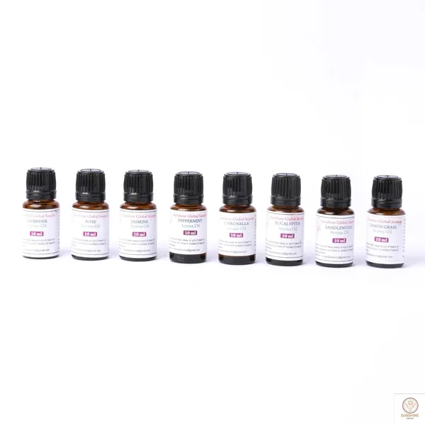White_Candle_Burner_&_Electric_Diffuser_For_Home_Fragrance_Candle_10Ml_Each,_Pack_Of_8