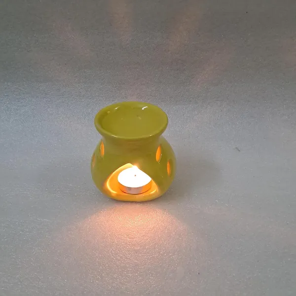 Yellow_&_White_Ceramic_Clay_Aroma_Oil_Burner_Diffuser_For_Home_Fragrance