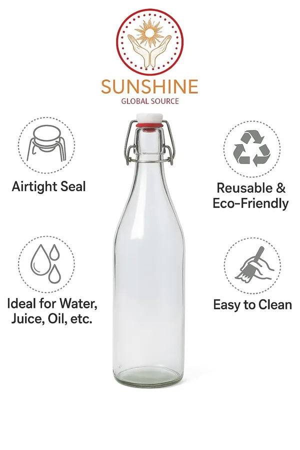 White_Silica_Glass_Bottle_With_Flip_Cap,_1_Litre