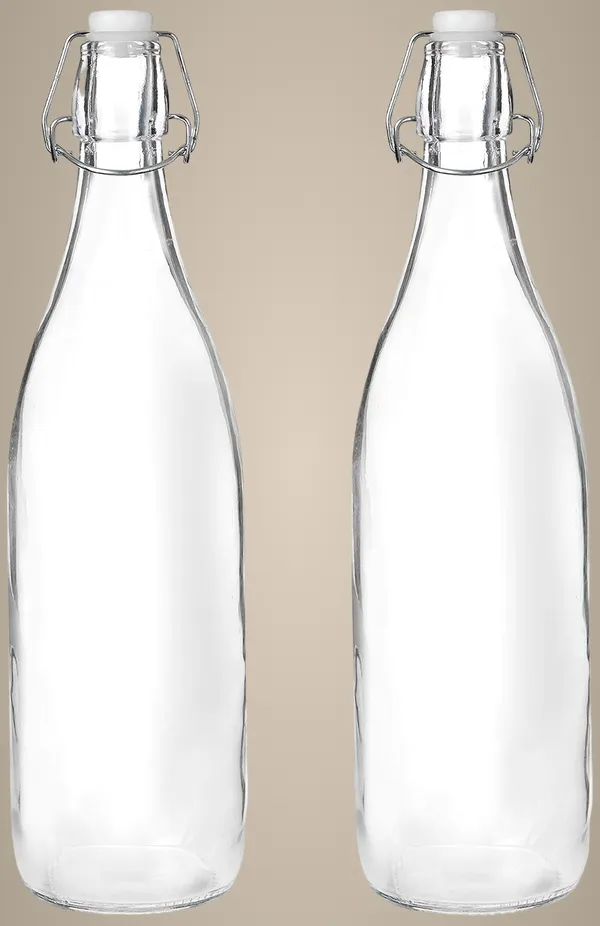White_Silica_Glass_Bottle_With_Flip_Cap,_1_Litre
