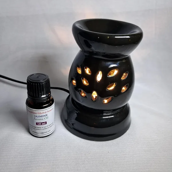 White_New_Aroma_Round_White_Double_Zero_Electric_Diffuser_With_10Ml_Aroma/Essential_Oil_For_Living_Room,_Bedroom