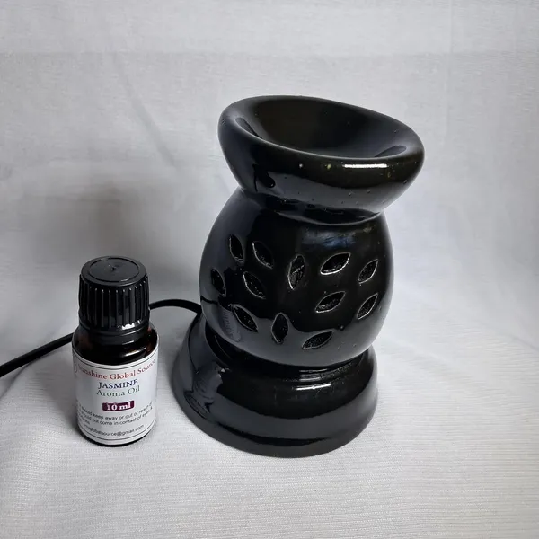 White_New_Aroma_Round_White_Double_Zero_Electric_Diffuser_With_10Ml_Aroma/Essential_Oil_For_Living_Room,_Bedroom