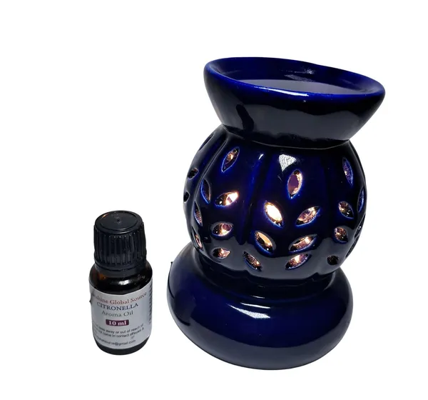 White_New_Aroma_Round_White_Double_Zero_Electric_Diffuser_With_10Ml_Aroma/Essential_Oil_For_Living_Room,_Bedroom