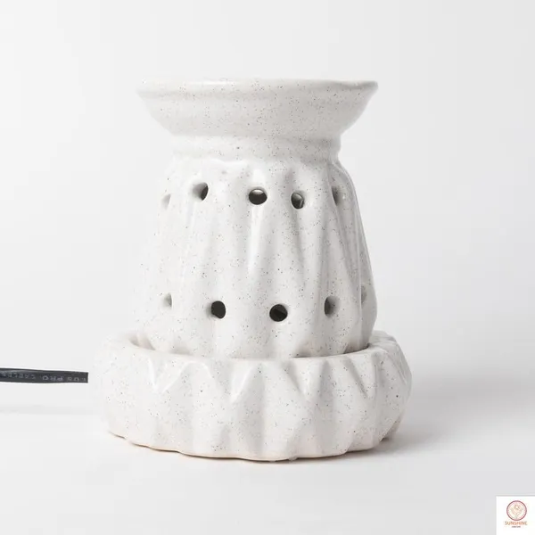 White_New_Zero_Size_Electric_Aroma_Burner_With_10Ml_Sandalwood_Aroma_Oil_For_Living_Room,_Bedroom