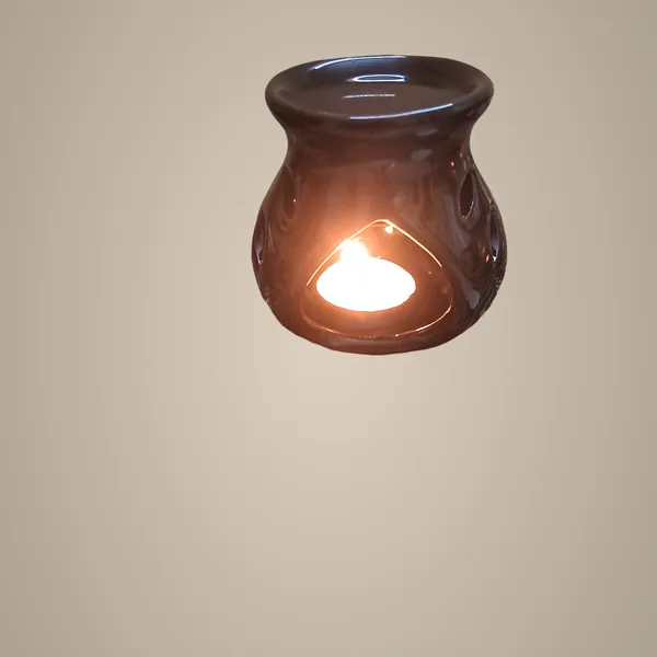 Black_Ceramic_Clay_Candle_Operated_Aroma_Burner