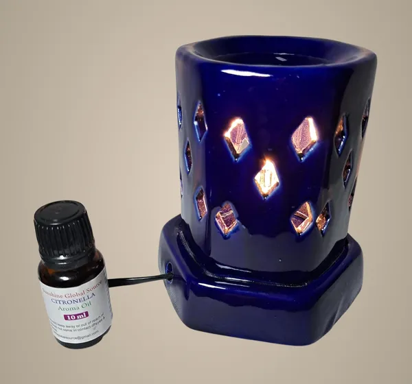 White_New_Aroma_Round_White_Double_Zero_Electric_Diffuser_With_10Ml_Aroma/Essential_Oil_For_Living_Room,_Bedroom