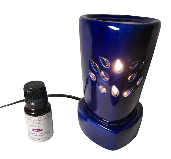 White_New_Aroma_Round_White_Double_Zero_Electric_Diffuser_With_10Ml_Aroma/Essential_Oil_For_Living_Room,_Bedroom