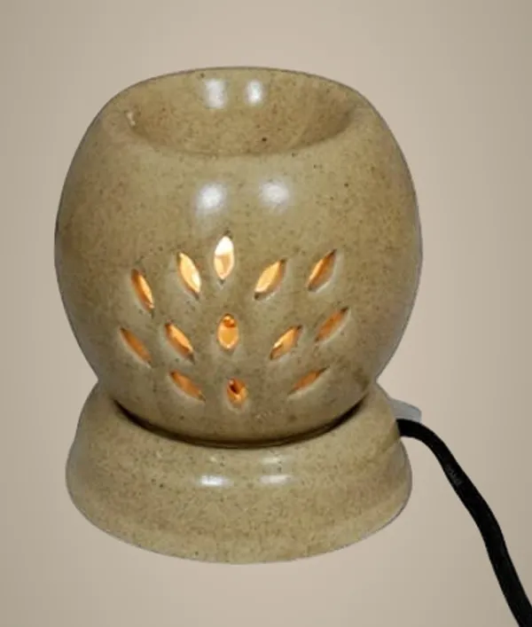 Brown_Ceramic_Double_Zero_Aroma_Electric_Diffuser_Burner_With_10Ml_Lavender_Aroma_Oil_For_Living_Room,_Bedroom