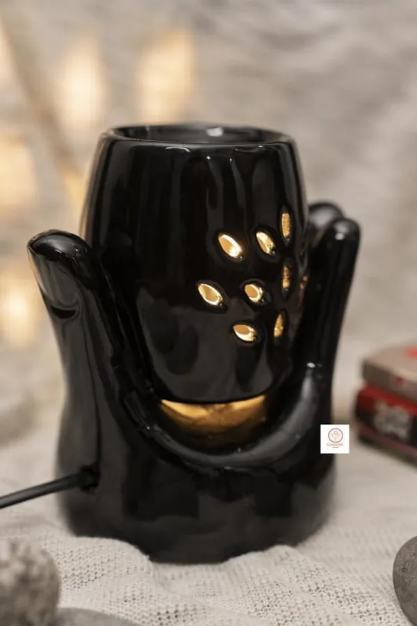 Black_Ceramic_Hand_Design_Aroma_Electric_Diffuser_Burner_With_10Ml_Jasmine_Aroma_Oil_For_Living_Room,_Bedroom