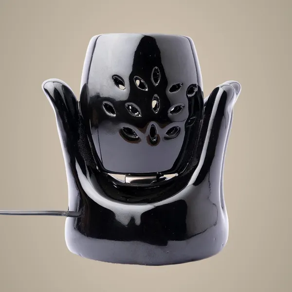Black_Ceramic_Hand_Design_Aroma_Electric_Diffuser_Burner_With_10Ml_Jasmine_Aroma_Oil_For_Living_Room,_Bedroom