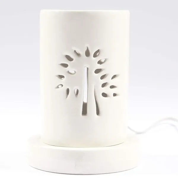 White_Large_Size_Electric_Aroma_Burner_With_10Ml_Rose_Aroma_Oil_For_Living_Room,_Bedroom