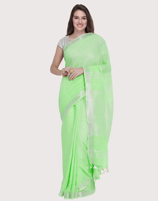 Authentic_Celadon_Green_Bhagalpiuri_Handloom_Linen_Saree_with_Zari_Border