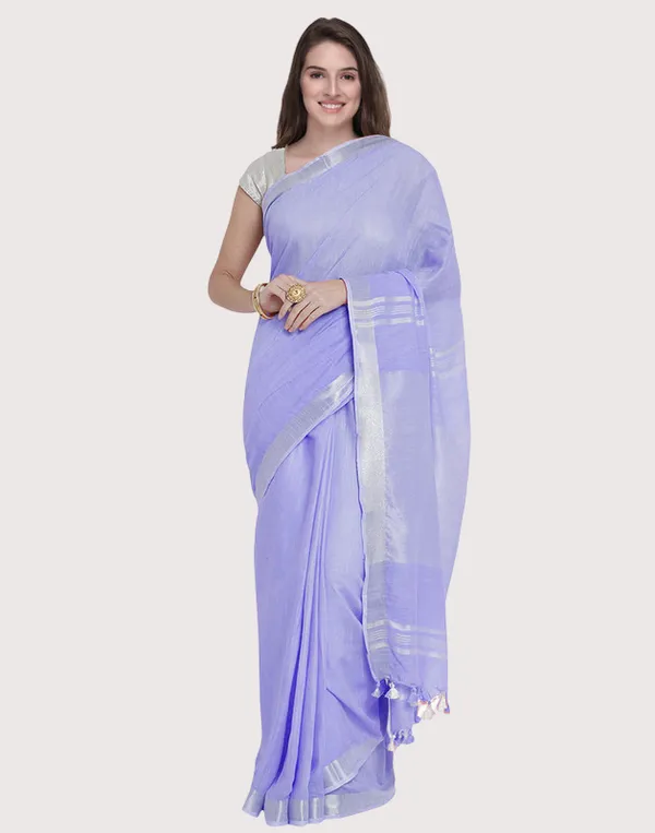Authentic_Tropical_Indigo_Handloom_Pure_Linen_Bhagalpuri_Saree_with_Blouse_Piece