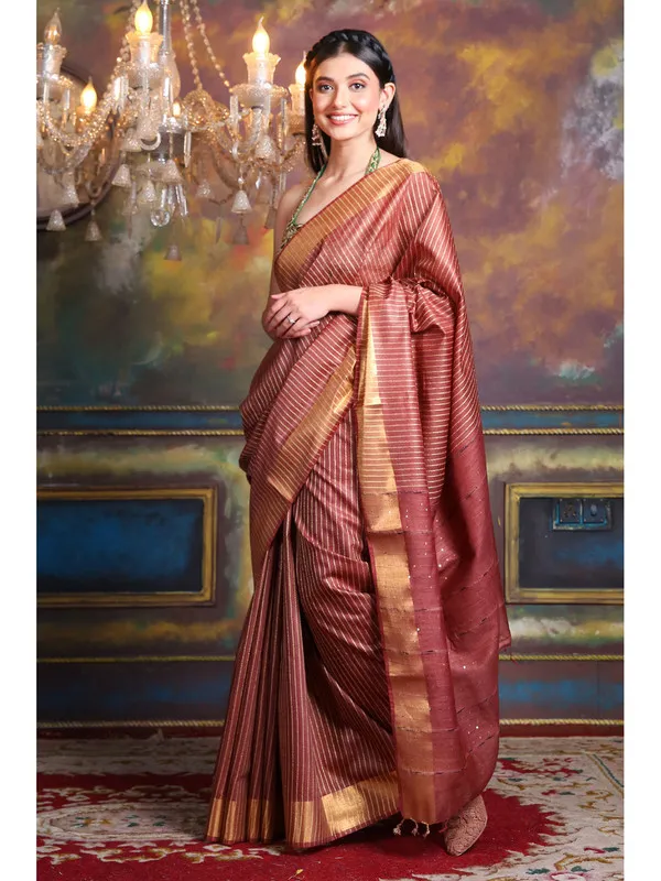 Premium_Cotton_Silk_Striped_Sequin_Pallu_Handloom_Saree_(Maroon_Red)