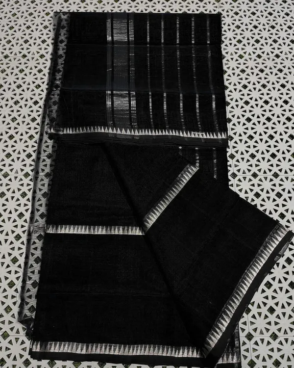 Authentic_Mangalagiri_Cotton_Silk_Handloom_Saree_with_Temple_Border_(100198_Black)
